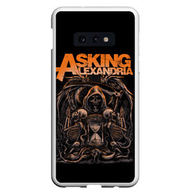 Чехол для Samsung S10E с принтом Asking Alexandria в Белгороде, Силикон | Область печати: задняя сторона чехла, без боковых панелей | askalexandria | askingalexandria | hardcore | metal | metalcore | александрия | альтернатива | аск | аскинг | метал | скелет | хэви | череп