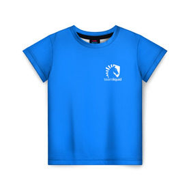 Детская футболка 3D с принтом Team Liquid Uniform в Белгороде, 100% гипоаллергенный полиэфир | прямой крой, круглый вырез горловины, длина до линии бедер, чуть спущенное плечо, ткань немного тянется | dota | dota 2 | rpg | support | team | team liquid | дизайн | дота | игры | известные | киберспорт | логотип | спорт | униформа | эмблема