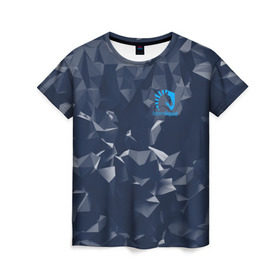 Женская футболка 3D с принтом Team Liquid Uniform в Белгороде, 100% полиэфир ( синтетическое хлопкоподобное полотно) | прямой крой, круглый вырез горловины, длина до линии бедер | dota | dota 2 | rpg | support | team | team liquid | дизайн | дота | игры | известные | киберспорт | логотип | спорт | униформа | эмблема