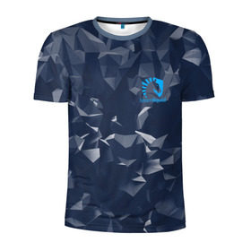 Мужская футболка 3D спортивная с принтом Team Liquid Uniform в Белгороде, 100% полиэстер с улучшенными характеристиками | приталенный силуэт, круглая горловина, широкие плечи, сужается к линии бедра | dota | dota 2 | rpg | support | team | team liquid | дизайн | дота | игры | известные | киберспорт | логотип | спорт | униформа | эмблема