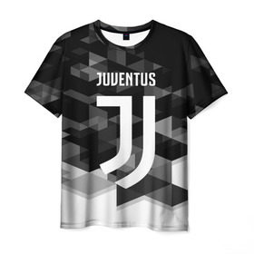 Мужская футболка 3D с принтом Juventus 2018 Geometry Sport в Белгороде, 100% полиэфир | прямой крой, круглый вырез горловины, длина до линии бедер | juventus | спорт | спортивные | футбол | футбольный клуб | ювентус