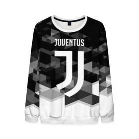 Мужской свитшот 3D с принтом Juventus 2018 Geometry Sport в Белгороде, 100% полиэстер с мягким внутренним слоем | круглый вырез горловины, мягкая резинка на манжетах и поясе, свободная посадка по фигуре | juventus | спорт | спортивные | футбол | футбольный клуб | ювентус