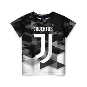 Детская футболка 3D с принтом Juventus 2018 Geometry Sport в Белгороде, 100% гипоаллергенный полиэфир | прямой крой, круглый вырез горловины, длина до линии бедер, чуть спущенное плечо, ткань немного тянется | juventus | спорт | спортивные | футбол | футбольный клуб | ювентус