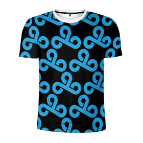 Мужская футболка 3D спортивная с принтом Team Cloud cs:go collection в Белгороде, 100% полиэстер с улучшенными характеристиками | приталенный силуэт, круглая горловина, широкие плечи, сужается к линии бедра | awp | cloud | counter strike | game | skin | team cloud | авп | игры | скин | текстуры