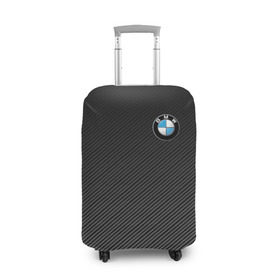 Чехол для чемодана 3D с принтом BMW CARBON в Белгороде, 86% полиэфир, 14% спандекс | двустороннее нанесение принта, прорези для ручек и колес | bmw | автомобиль | автомобильные | бмв | машины