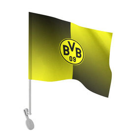 Флаг для автомобиля с принтом FC Borussia 2018 Reverse в Белгороде, 100% полиэстер | Размер: 30*21 см | боруссия | дортмунд