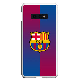 Чехол для Samsung S10E с принтом FC BARCELONA (BARCA) ФК БАРСЕЛОНА в Белгороде, Силикон | Область печати: задняя сторона чехла, без боковых панелей | fc | fc barcelona | fcb | fly emirates | ronaldo | абстракция | барселона | геометрия | зож | клуб | линии | месси | модные | мяч | реал мадрид | спорт | спортивные | тренды | футбол | футбольный клуб | эмблема