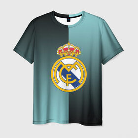 Мужская футболка 3D с принтом Real Madrid 2018 Reverse в Белгороде, 100% полиэфир | прямой крой, круглый вырез горловины, длина до линии бедер | Тематика изображения на принте: emirates | fc | real madrid | реал мадрид | футбольный клуб | эмблема