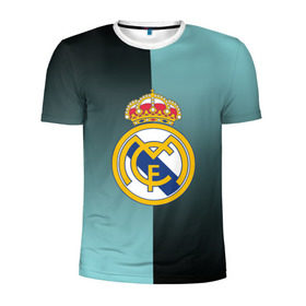 Мужская футболка 3D спортивная с принтом Real Madrid 2018 Reverse в Белгороде, 100% полиэстер с улучшенными характеристиками | приталенный силуэт, круглая горловина, широкие плечи, сужается к линии бедра | Тематика изображения на принте: emirates | fc | real madrid | реал мадрид | футбольный клуб | эмблема