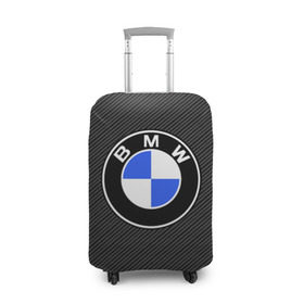 Чехол для чемодана 3D с принтом BMW CARBON в Белгороде, 86% полиэфир, 14% спандекс | двустороннее нанесение принта, прорези для ручек и колес | bmw | bmw motorsport | bmw performance | carbon | m | motorsport | performance | sport | бмв | карбон | моторспорт | спорт