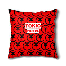 Подушка 3D с принтом Tokio Hotel band logo 2018 в Белгороде, наволочка – 100% полиэстер, наполнитель – холлофайбер (легкий наполнитель, не вызывает аллергию). | состоит из подушки и наволочки. Наволочка на молнии, легко снимается для стирки | logo | music | pop | rock | tokio hotel | альтернатива | германия | металл | музыка | музыкальный | поп | рок