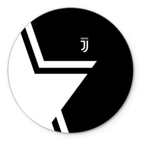 Коврик круглый с принтом Juventus 2018 STAR в Белгороде, резина и полиэстер | круглая форма, изображение наносится на всю лицевую часть | fc | juventus | спорт | спортивные | фк | футбол | футбольный клуб | ювентус