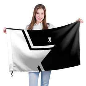 Флаг 3D с принтом Juventus 2018 STAR в Белгороде, 100% полиэстер | плотность ткани — 95 г/м2, размер — 67 х 109 см. Принт наносится с одной стороны | fc | juventus | спорт | спортивные | фк | футбол | футбольный клуб | ювентус