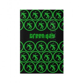 Обложка для паспорта матовая кожа с принтом Green day collection rock в Белгороде, натуральная матовая кожа | размер 19,3 х 13,7 см; прозрачные пластиковые крепления | 