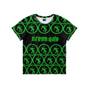 Детская футболка 3D с принтом Green day collection rock в Белгороде, 100% гипоаллергенный полиэфир | прямой крой, круглый вырез горловины, длина до линии бедер, чуть спущенное плечо, ткань немного тянется | Тематика изображения на принте: 