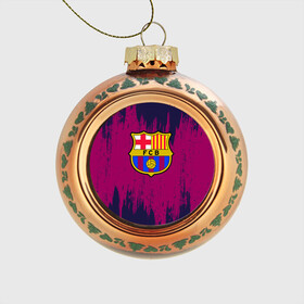 Стеклянный ёлочный шар с принтом Барселона в Белгороде, Стекло | Диаметр: 80 мм | barcelona | barsa | barselona | football | барса | барселона | футбол