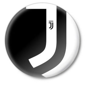 Значок с принтом Juventus 2018 Original в Белгороде,  металл | круглая форма, металлическая застежка в виде булавки | Тематика изображения на принте: fc | fly emirates | лого | париж | спорт | спортивные | фк | футбольный клуб