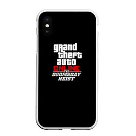 Чехол для iPhone XS Max матовый с принтом GTA Online The Doomsday Heist в Белгороде, Силикон | Область печати: задняя сторона чехла, без боковых панелей | auto | dead | grand | gta | gta5 | rdr | red | redemption | rockstar | theft | гта | день | судный