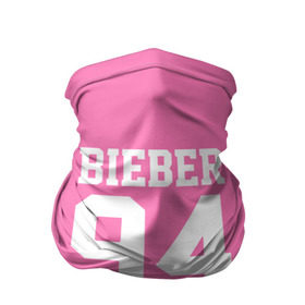 Бандана-труба 3D с принтом Bieber Team Pink в Белгороде, 100% полиэстер, ткань с особыми свойствами — Activecool | плотность 150‒180 г/м2; хорошо тянется, но сохраняет форму | bieber | justin bieber | бибер | джастин бибер