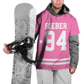 Накидка на куртку 3D с принтом Bieber Team Pink в Белгороде, 100% полиэстер |  | Тематика изображения на принте: bieber | justin bieber | бибер | джастин бибер