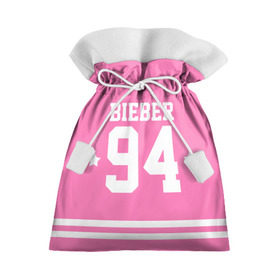 Подарочный 3D мешок с принтом Bieber Team Pink в Белгороде, 100% полиэстер | Размер: 29*39 см | Тематика изображения на принте: bieber | justin bieber | бибер | джастин бибер
