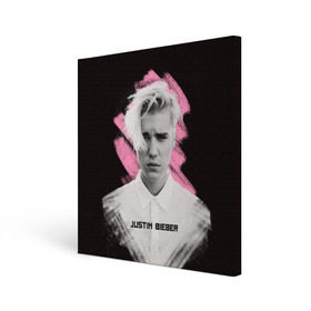 Холст квадратный с принтом Justin Bieber / Pink splash в Белгороде, 100% ПВХ |  | bieber | justin bieber | бибер | джастин бибер