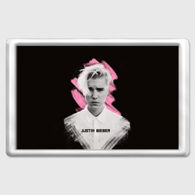 Магнит 45*70 с принтом Justin Bieber / Pink splash в Белгороде, Пластик | Размер: 78*52 мм; Размер печати: 70*45 | bieber | justin bieber | бибер | джастин бибер