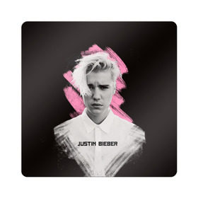 Магнит виниловый Квадрат с принтом Justin Bieber / Pink splash в Белгороде, полимерный материал с магнитным слоем | размер 9*9 см, закругленные углы | bieber | justin bieber | бибер | джастин бибер