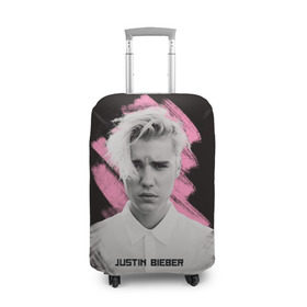 Чехол для чемодана 3D с принтом Justin Bieber / Pink splash в Белгороде, 86% полиэфир, 14% спандекс | двустороннее нанесение принта, прорези для ручек и колес | bieber | justin bieber | бибер | джастин бибер