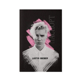 Обложка для паспорта матовая кожа с принтом Justin Bieber / Pink splash в Белгороде, натуральная матовая кожа | размер 19,3 х 13,7 см; прозрачные пластиковые крепления | Тематика изображения на принте: bieber | justin bieber | бибер | джастин бибер