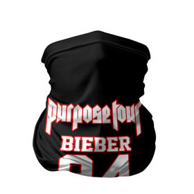 Бандана-труба 3D с принтом Bieber Team Black в Белгороде, 100% полиэстер, ткань с особыми свойствами — Activecool | плотность 150‒180 г/м2; хорошо тянется, но сохраняет форму | bieber | justin bieber | бибер | джастин бибер