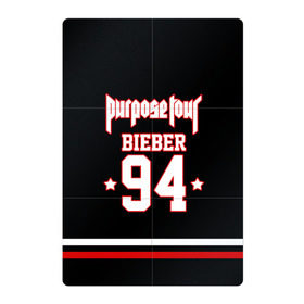 Магнитный плакат 2Х3 с принтом Bieber Team Black в Белгороде, Полимерный материал с магнитным слоем | 6 деталей размером 9*9 см | bieber | justin bieber | бибер | джастин бибер
