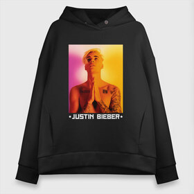 Женское худи Oversize хлопок с принтом Bieber Star в Белгороде, френч-терри — 70% хлопок, 30% полиэстер. Мягкий теплый начес внутри —100% хлопок | боковые карманы, эластичные манжеты и нижняя кромка, капюшон на магнитной кнопке | bieber | justin bieber | бибер | джастин бибер