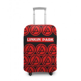 Чехол для чемодана 3D с принтом LINKIN PARK 2018 MUSIC STYLE в Белгороде, 86% полиэфир, 14% спандекс | двустороннее нанесение принта, прорези для ручек и колес | linkin park | logo | music | pop | rock | альтернатива | металл | музыка | музыкальный | поп | рок