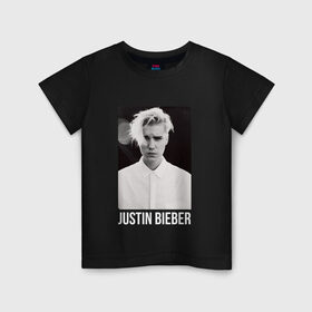 Детская футболка хлопок с принтом Bieber в Белгороде, 100% хлопок | круглый вырез горловины, полуприлегающий силуэт, длина до линии бедер | Тематика изображения на принте: bieber | justin bieber | бибер | джастин бибер