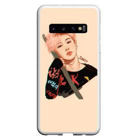 Чехол для Samsung Galaxy S10 с принтом BTS_Jimin_5 в Белгороде, Силикон | Область печати: задняя сторона чехла, без боковых панелей | Тематика изображения на принте: bangtan boys | bts | бантаны бтс