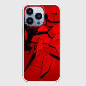 Чехол для iPhone 13 Pro с принтом Carbon abstraction RED в Белгороде,  |  | abstraction | geometry | абстракция | геометрия | грань | краски | кубик | кубики | линии | мозаика | разноцветные | ребро | текстура | тени | узор