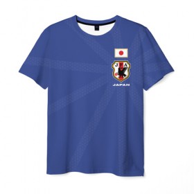 Мужская футболка 3D с принтом Япония, форма в Белгороде, 100% полиэфир | прямой крой, круглый вырез горловины, длина до линии бедер | fifa | логотип | мира | фифа | форма | чемпионат | эмблема | япония