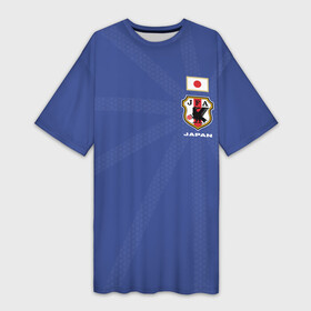 Платье-футболка 3D с принтом Япония, форма в Белгороде,  |  | fifa | логотип | мира | фифа | форма | чемпионат | эмблема | япония