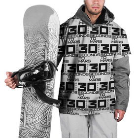 Накидка на куртку 3D с принтом 30 SECONDS TO MARS ROCK BAND в Белгороде, 100% полиэстер |  | Тематика изображения на принте: 