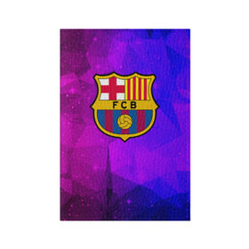 Обложка для паспорта матовая кожа с принтом Барселона в Белгороде, натуральная матовая кожа | размер 19,3 х 13,7 см; прозрачные пластиковые крепления | barcelona | cosmos | football | logo | spain | sport | абстракция | арт | барселона | испания | космос | лига | лого | спорт | текстура | фк | футбол | футбольный клуб | эмблема