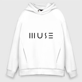 Мужское худи Oversize хлопок с принтом Muse в Белгороде, френч-терри — 70% хлопок, 30% полиэстер. Мягкий теплый начес внутри —100% хлопок | боковые карманы, эластичные манжеты и нижняя кромка, капюшон на магнитной кнопке | muse | доминик ховард | крис уолстенхолм | муза | музе | мусе | мэттью беллами | рок группа