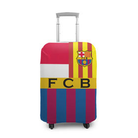 Чехол для чемодана 3D с принтом FC Barcelona в Белгороде, 86% полиэфир, 14% спандекс | двустороннее нанесение принта, прорези для ручек и колес | barcelona | football | logo | spain | sport | арт | барселона | испания | лига | лого | спорт | текстура | фк | футбол | футбольный клуб | эмблема