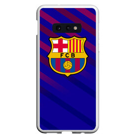 Чехол для Samsung S10E с принтом FC Barcelona в Белгороде, Силикон | Область печати: задняя сторона чехла, без боковых панелей | barcelona | football | logo | spain | sport | арт | барселона | испания | лига | лого | спорт | текстура | фк | футбол | футбольный клуб | эмблема