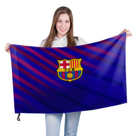 Флаг 3D с принтом FC Barcelona в Белгороде, 100% полиэстер | плотность ткани — 95 г/м2, размер — 67 х 109 см. Принт наносится с одной стороны | barcelona | football | logo | spain | sport | арт | барселона | испания | лига | лого | спорт | текстура | фк | футбол | футбольный клуб | эмблема