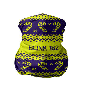 Бандана-труба 3D с принтом Blink-182 NEW YEAR COLLECTION в Белгороде, 100% полиэстер, ткань с особыми свойствами — Activecool | плотность 150‒180 г/м2; хорошо тянется, но сохраняет форму | 