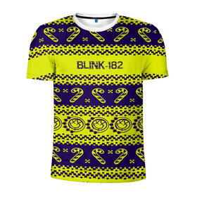 Мужская футболка 3D спортивная с принтом Blink-182 NEW YEAR COLLECTION в Белгороде, 100% полиэстер с улучшенными характеристиками | приталенный силуэт, круглая горловина, широкие плечи, сужается к линии бедра | 