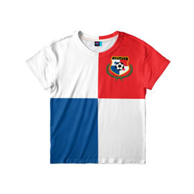 Детская футболка 3D с принтом Панама, форма в Белгороде, 100% гипоаллергенный полиэфир | прямой крой, круглый вырез горловины, длина до линии бедер, чуть спущенное плечо, ткань немного тянется | fifa | фифа | флаг | чемпионат мира