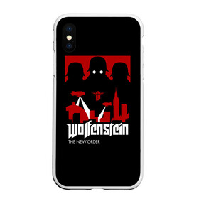 Чехол для iPhone XS Max матовый с принтом Wolfenstein в Белгороде, Силикон | Область печати: задняя сторона чехла, без боковых панелей | bj | castle | colossus | new order | old blood | wolfenstein | би джей | блаcковиц | блажкович | блацкович | вольфенштайн | вольфенштейн | вульфенштайн | вульфенштейн | уильям