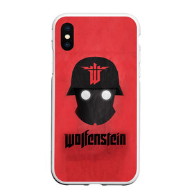 Чехол для iPhone XS Max матовый с принтом Wolfenstein в Белгороде, Силикон | Область печати: задняя сторона чехла, без боковых панелей | bj | castle | colossus | new order | old blood | wolfenstein | би джей | блаcковиц | блажкович | блацкович | вольфенштайн | вольфенштейн | вульфенштайн | вульфенштейн | уильям